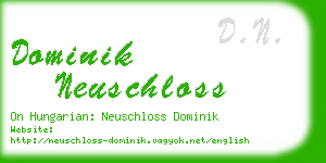dominik neuschloss business card